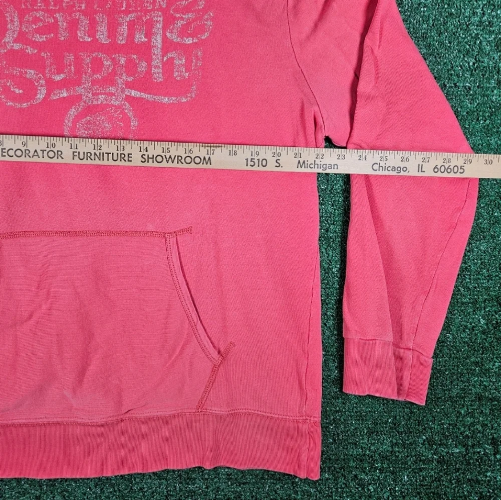 Vintage Ralph Lauren Denim & Supply Chief Hoodie / Mens Size L / Color - Coral - Picture 3 of 11